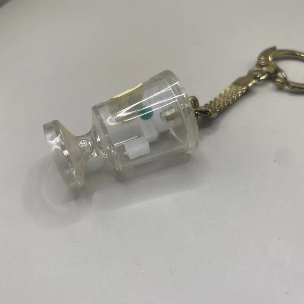 Vintage Seagram's Dry Gin‎ Martini Plastic and Metal Keychain
